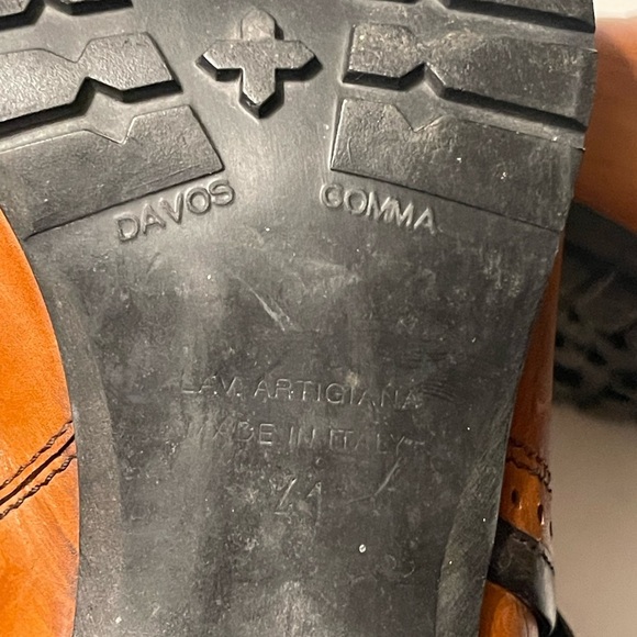 Lav Artigiana Brown Leather Women’s Size 9.5 Strap Boots - Picture 9 of 11